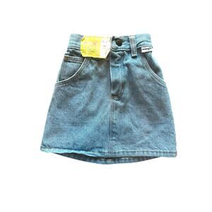 Vintage Wrangler girls denim skirt Y2K western mini jean toddler size 4
